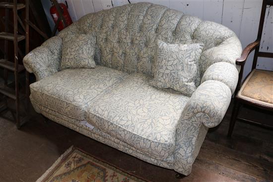 Edwardian buttonback settee